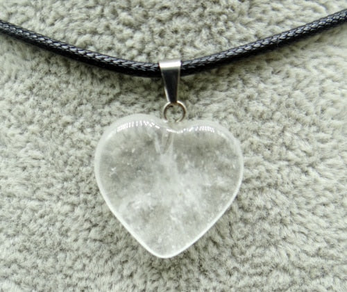 Natural stone Turquoises aventurine Quartz Crystal tiger eye lapis heart pendants for diy Jewelry making Necklaces Accessories