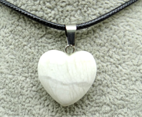 Natural stone Turquoises aventurine Quartz Crystal tiger eye lapis heart pendants for diy Jewelry making Necklaces Accessories