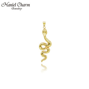 Haniel Fashion Cute Animal Snake Shape Design Gold Pendant Necklace  for Women Temperament Personality Snake Pendant Necklace