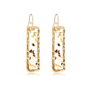X&P New Korean Heart Statement Drop Earrings 2020 for Women Fashion Vintage Geometric Acrylic Dangle Hanging Earring Jewelry