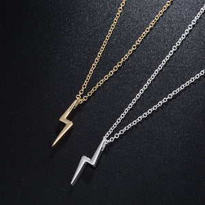mens necklace chain stainless steel chain necklace lightning gold necklace pendant hip hop male accessories Jewelery on the neck