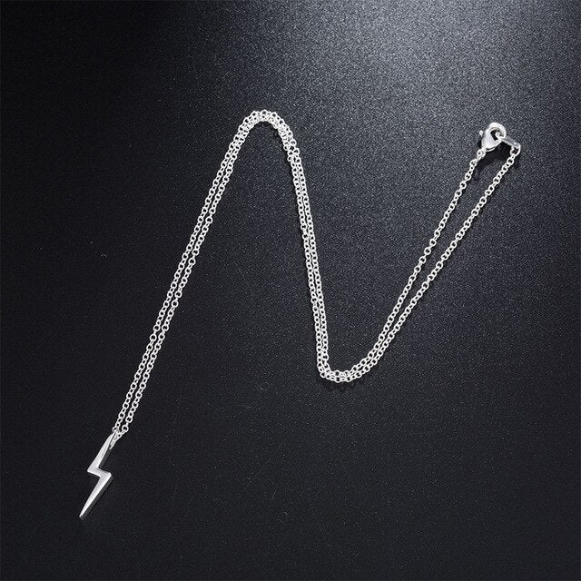 mens necklace chain stainless steel chain necklace lightning gold necklace pendant hip hop male accessories Jewelery on the neck