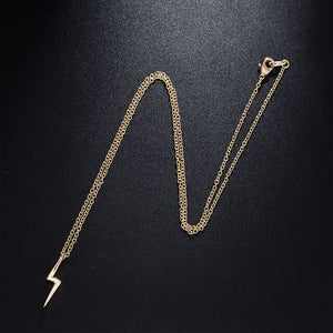 mens necklace chain stainless steel chain necklace lightning gold necklace pendant hip hop male accessories Jewelery on the neck